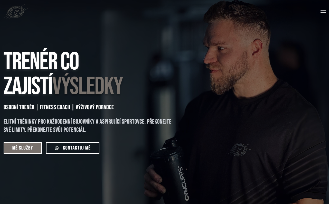 Osobní web pro fitness trénera